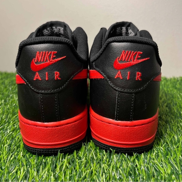 Nike Air Force 1 Low Nike By You ID Black Red Bred - Picture 9 of 9